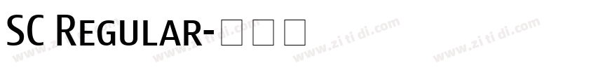 SC Regular字体转换